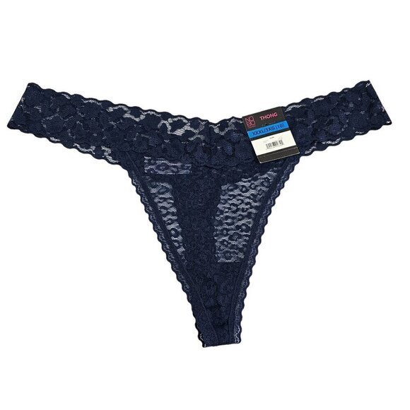 No Boundaries Women’s 3-Pack Multi-Color Seamless Lace Thong Panties – Size XXXL - Picture 7 of 16